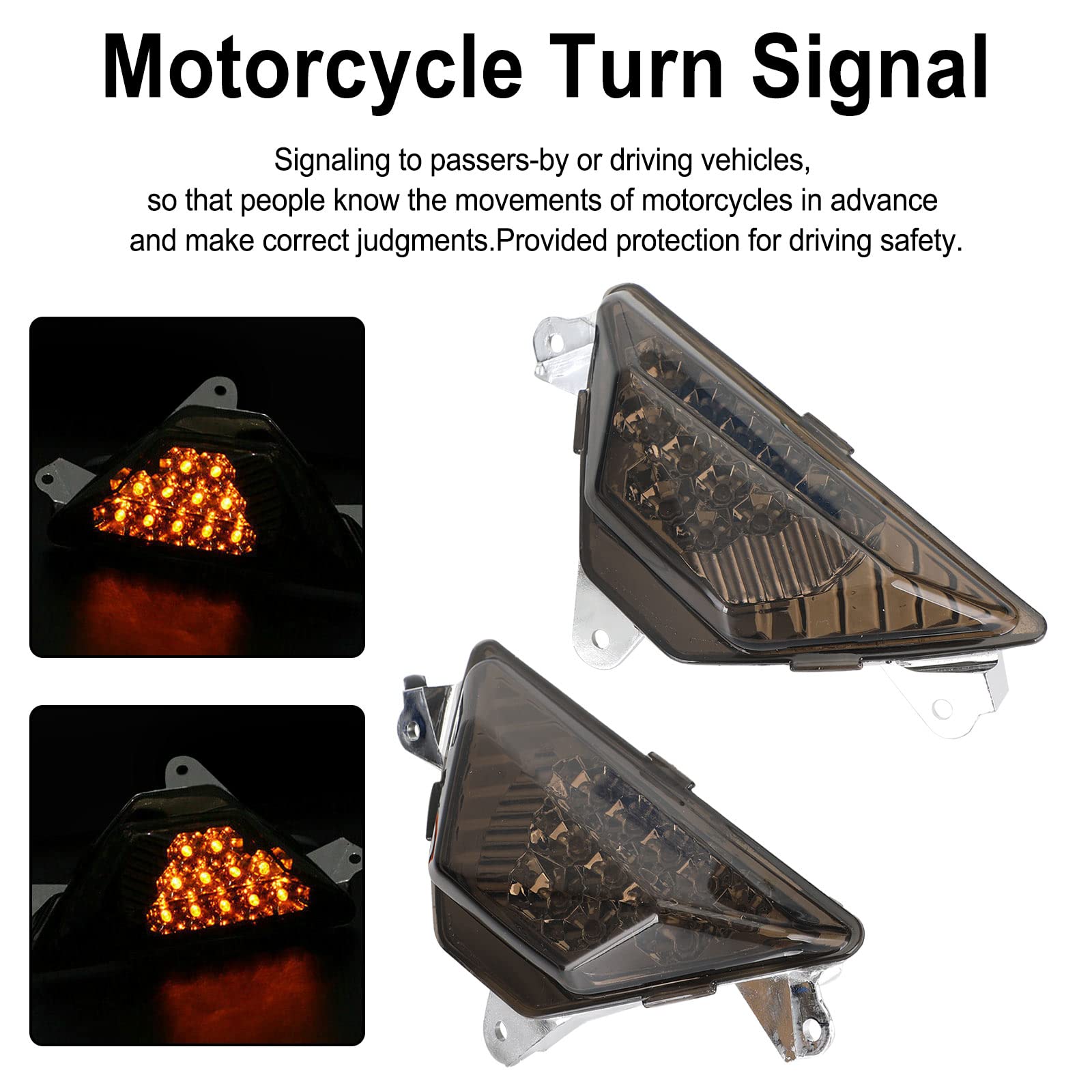 Amazon.com: Bruce & Shark LED Front Turn Signal Light Motorcycle